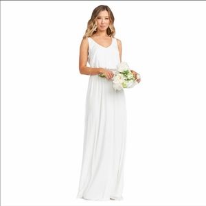 Show Me Your Mumu Kendall Maxi Dress Ivory Crisp